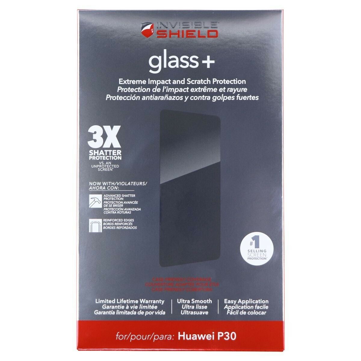 ZAGG InvisibleShield Glass+ Defense Screen Protector for Samsung