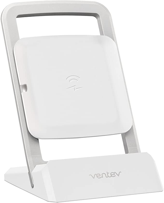 Ventev Universal Wireless Charger | Charges at Rapid Rate, No Cable Needed, Multi View Capability | Short Circuit, Overcharge Protection | White